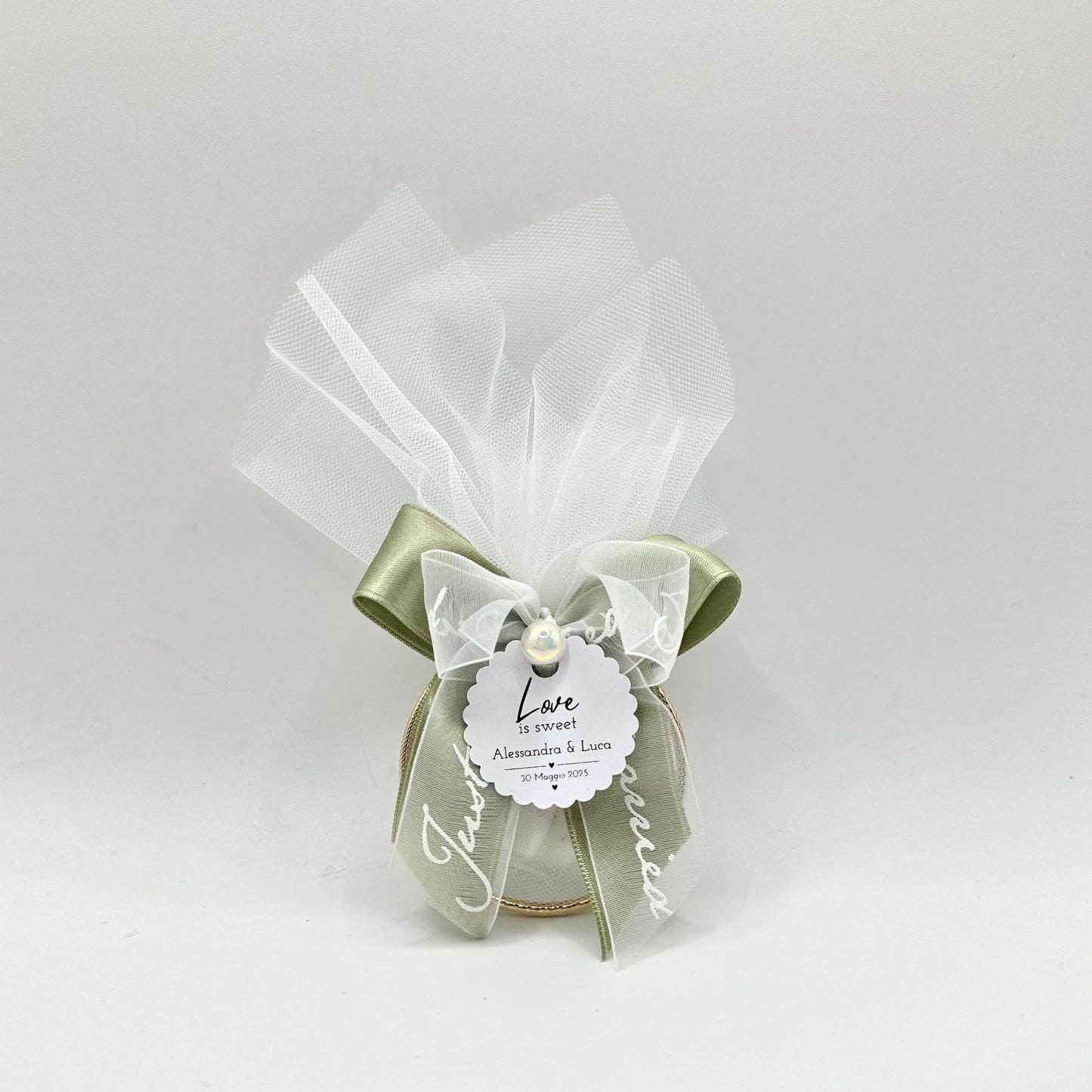 Ring portaconfetti Just Married