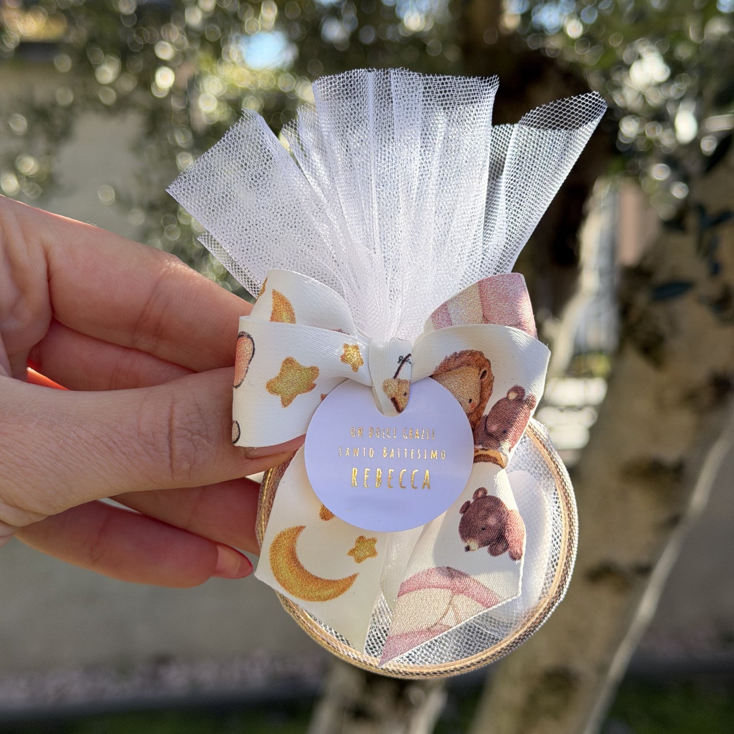 Ring portaconfetti Sweet Animals (bimba)