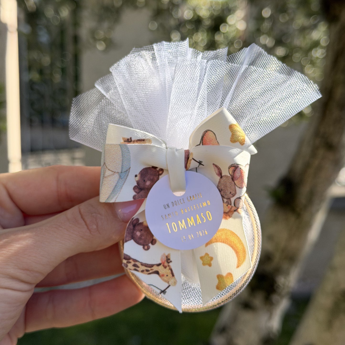 Ring portaconfetti Sweet Animals (bimbo)