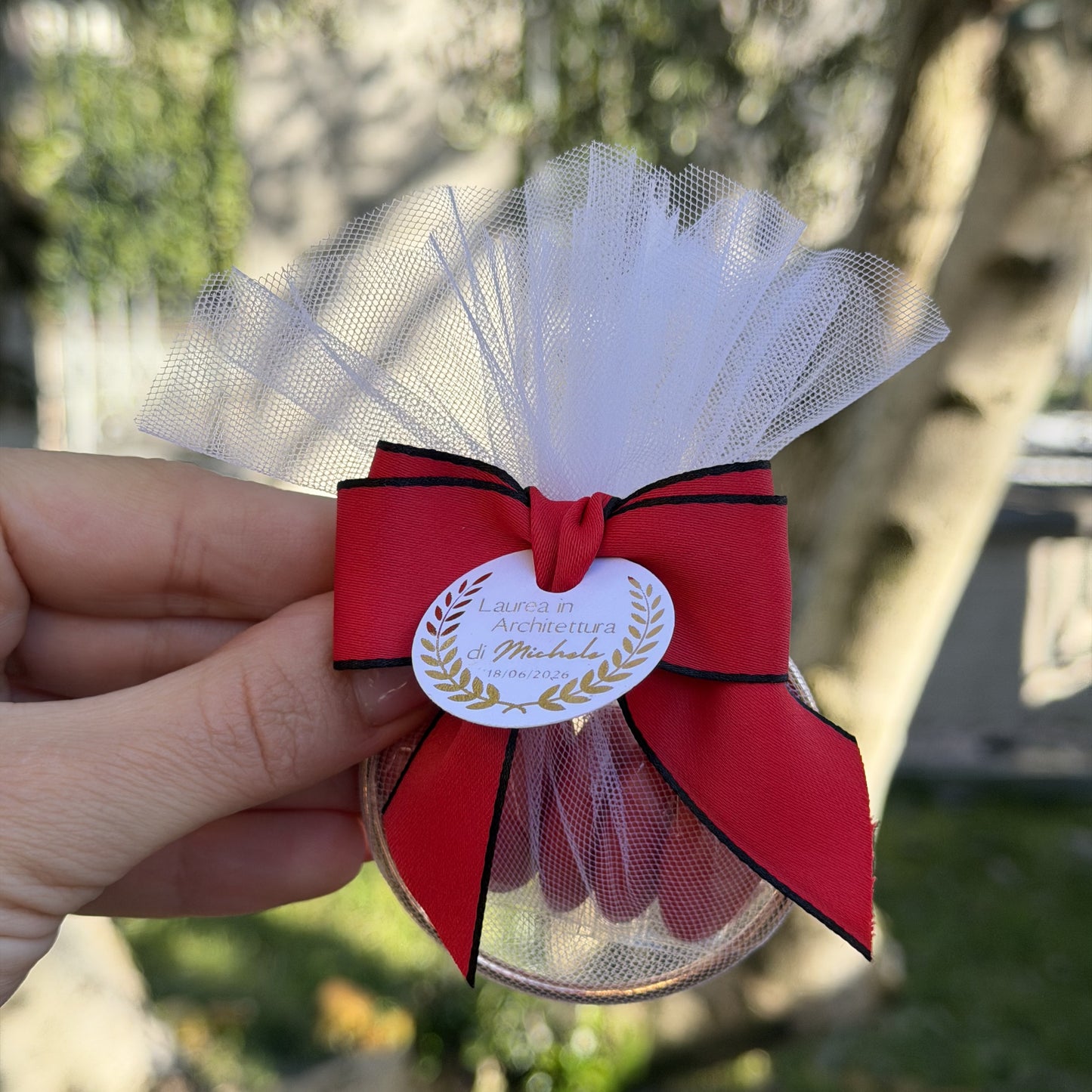 Ring portaconfetti (Laurea)